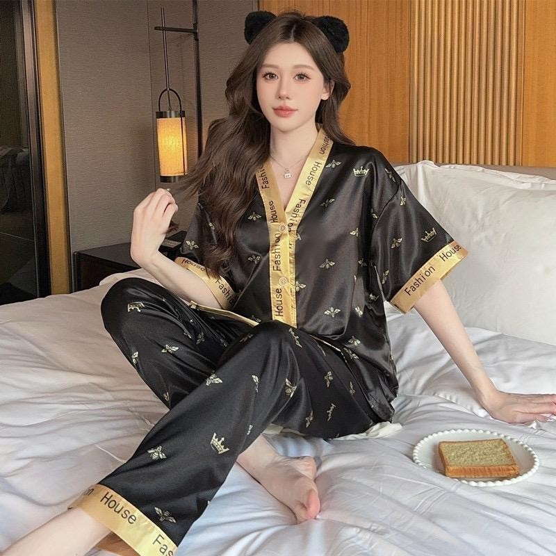 IS Baju Tidur/Baju tidur piyama/baju tidur wanita/piyama satin wanita/Dewasa Import Full Kancing Mot