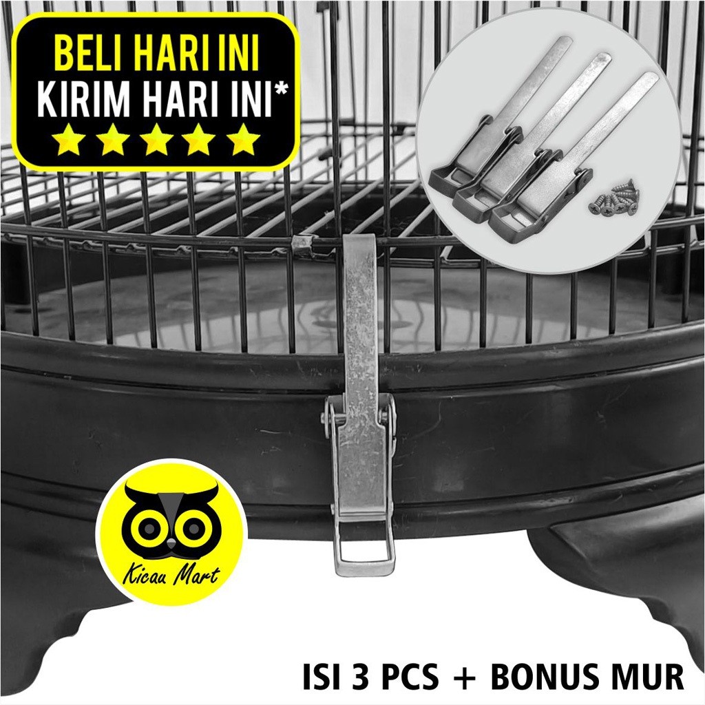 KICAU MART JEPITAN OVERPAL KLEM KOPER TEBOK SANGKAR KANDANG BURUNG MURAI SILVER STEEL ANTI KARAT BES