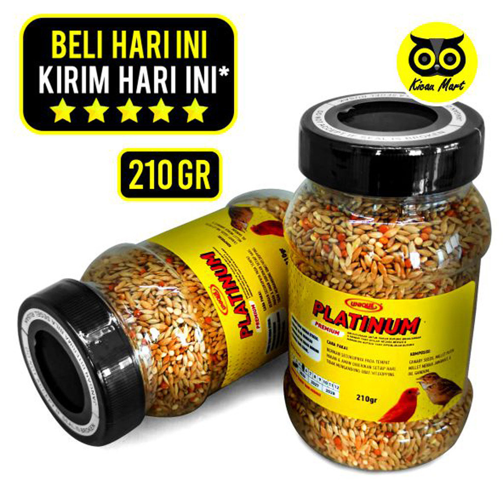 KICAU MART Pakan Burung Branjangan Unique Platinum Premium Makanan Biji Bijian Milet Campur Pakan Bu