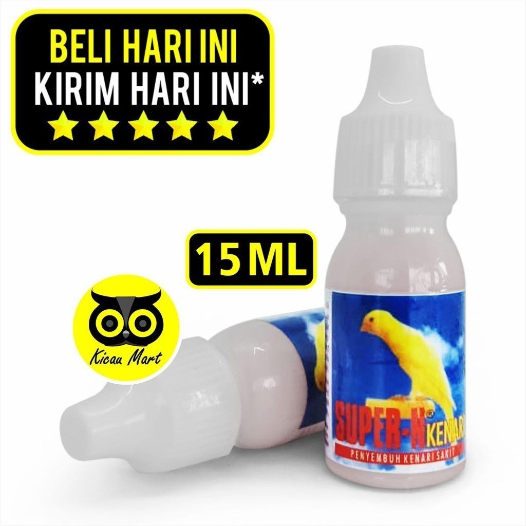 KICAU MART Obat Burung Super-N Super N Kenari Super Kicau Obat Burung Kenari Snot Berak Kapur Kurus 