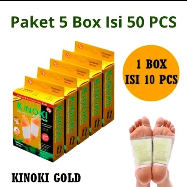 Promo Hemat 5box Masker Kinoki Isi 50 Lembar Detox kaki Masker Herbal Alami