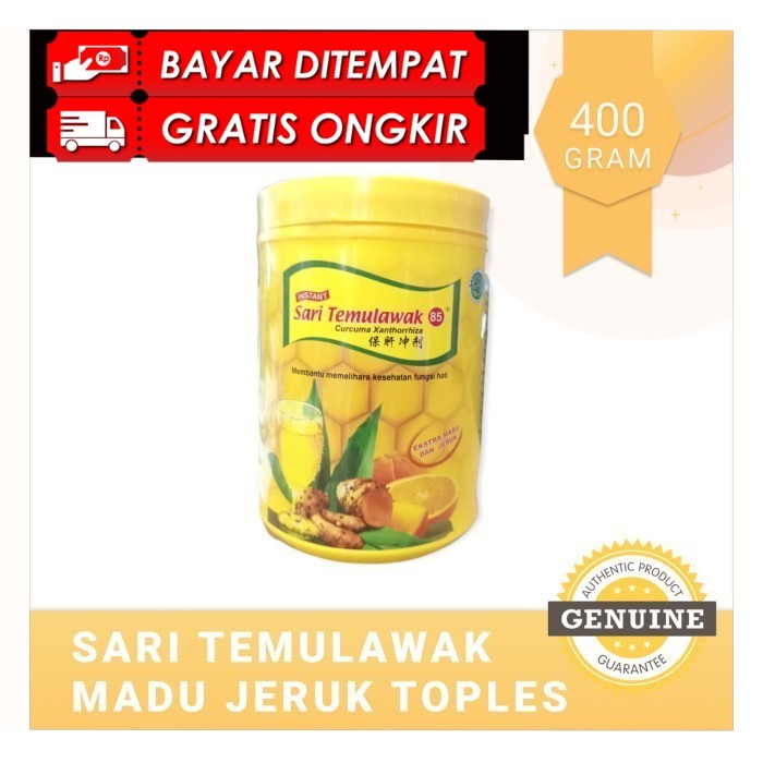 

COD (Toples) sari temulawak plus madu jeruk 400gr ORIGINAL PRODUK