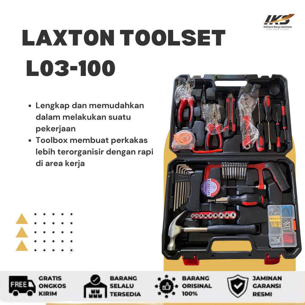 Laxton Toolset Perkakas Lengkap L03-100
