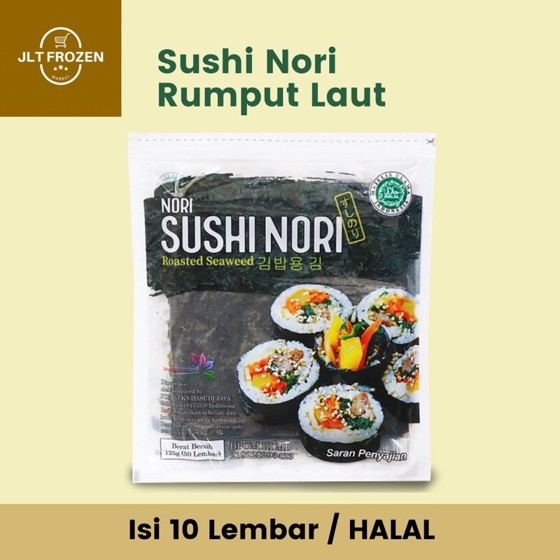 

SUSHI NORI MAMASUKA / RUMPUT LAUT / KIMBAB / SUSHI HALAL 5 / 10 / 20 / 50 LEMBAR