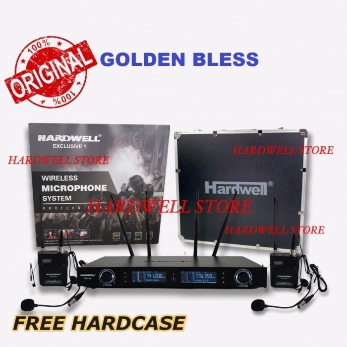 Mic Wireless Hardwell EXCLUSIVE 1 Double Mic Clip On Headset Ori