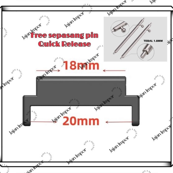 BEST SELLER Strap Adapter 18mm ke 20mm Adaptor conector stainless steel for Casio
