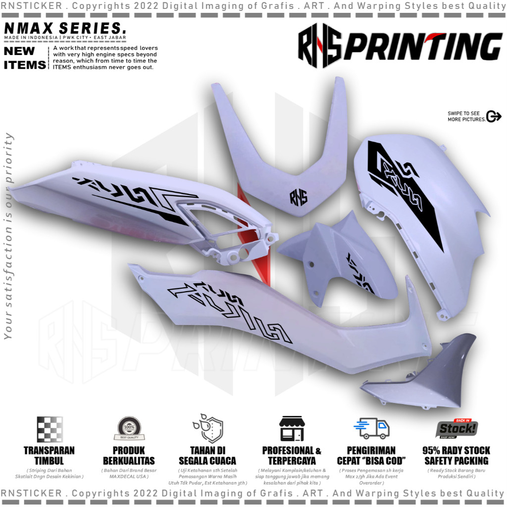 Cutting Sticker Striping Variasi Nmax New 155 2020-2023 ABS NON ABS NVX