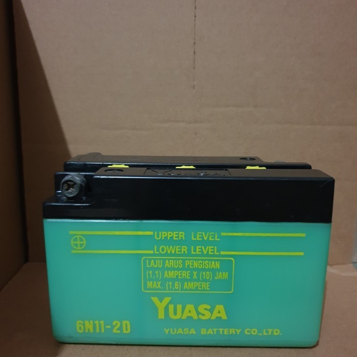Aki Yuasa 6N11 2D Untuk C70 C700 V80 Aki Basah Bukan Aki kering 6V 6 V