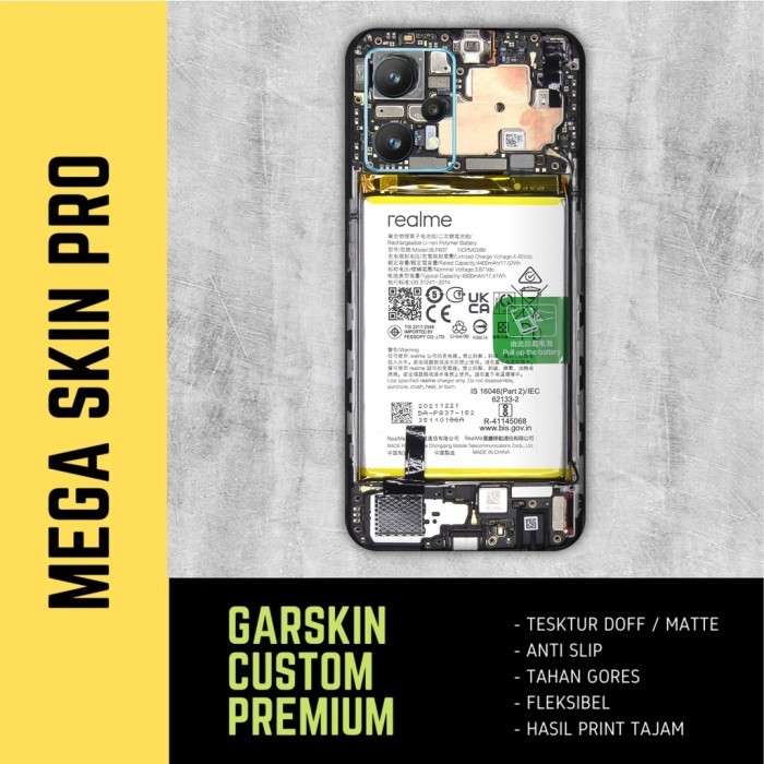 Garskin skin Realme 9 pro plus Fullbody - isi 2 buah - teardown mesin promo