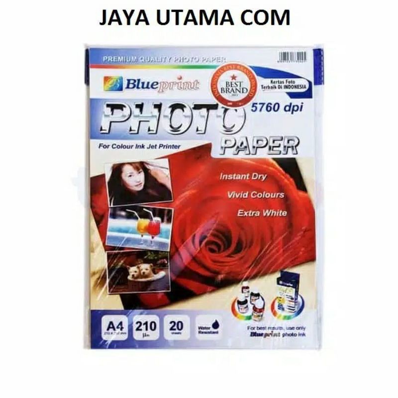 

BLUEPRINT Ink jet printer Photo paper A4 5760dpi 210 mikron