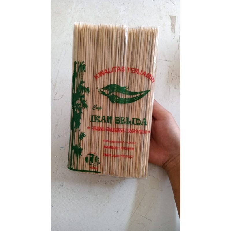 Tusuk Sate Cap Ikan Belida / tusuk lidi / tusuk makanan / tusuk buah cilor telur gulung