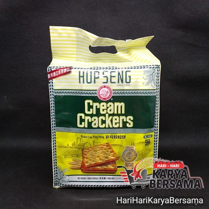 

BISKUIT HUP SENG CREAM CRACKERS INDIVIDUAL SACHETS PACK 10'S X 22.5GR