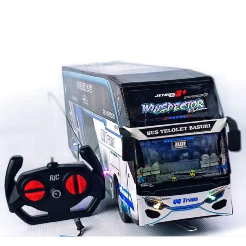 6176DMainan Anak RC BUS BASURI TELOLET 6176D Remote Control Basuri RC Bus Telolet Suara Telolet