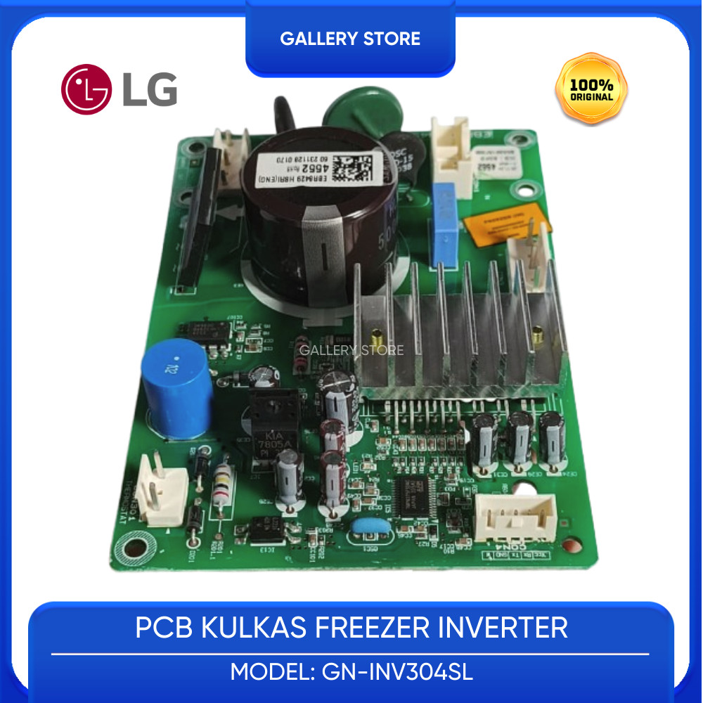 MODUL PCB KULKAS FREZEER LG EBR8098 6334 MODEL GN-INV304SL GN INV304SLPART  PAKAI COMPRESSOR BMG089N