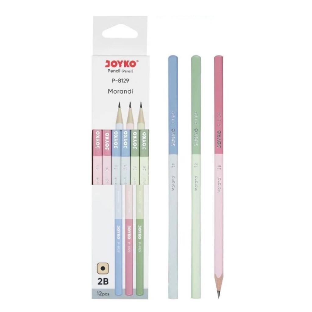 

Pensil Joyko P-8129 2B Morandi Pencil 1 Box 12 Pcs
