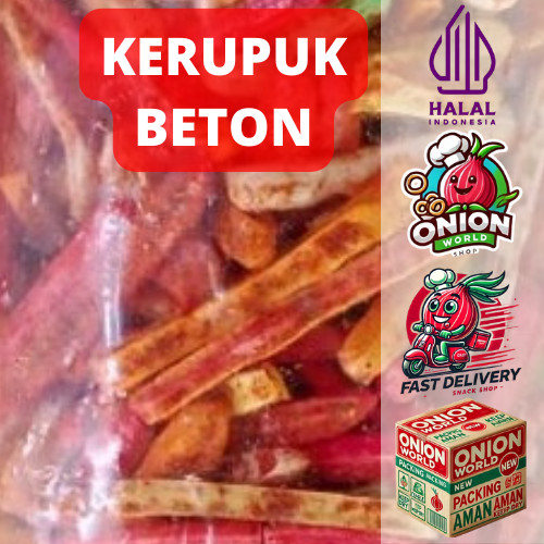 

UWD KERUPUK BETON PEDAS DAUN JERUK 100gr Kerupuk Seblak Beton Pedas Kerupuk Beton Mix Kerupuk Bantet
