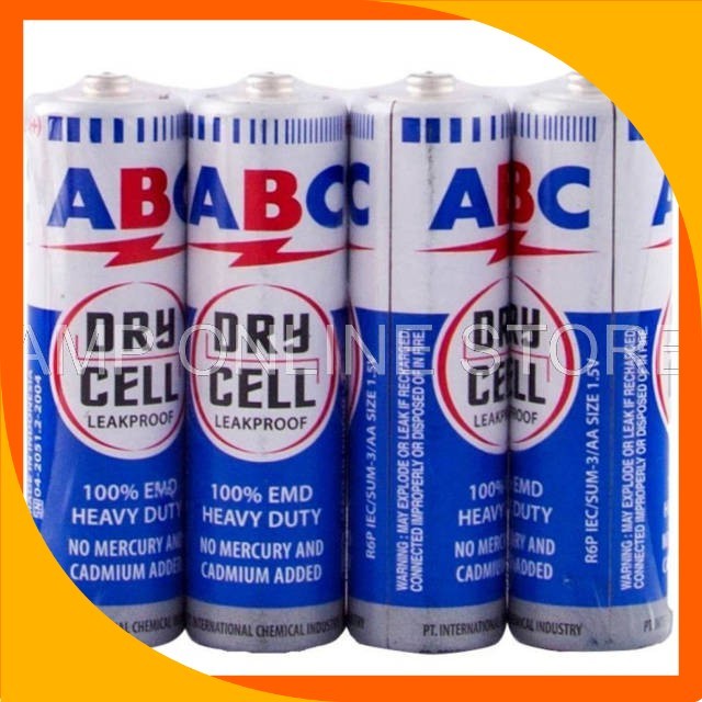 AMP ONLINE STORE - ABC AA Biru ORIGINAL TERMURAH / Battery AA ABC ORI / Baterai ABC AA
