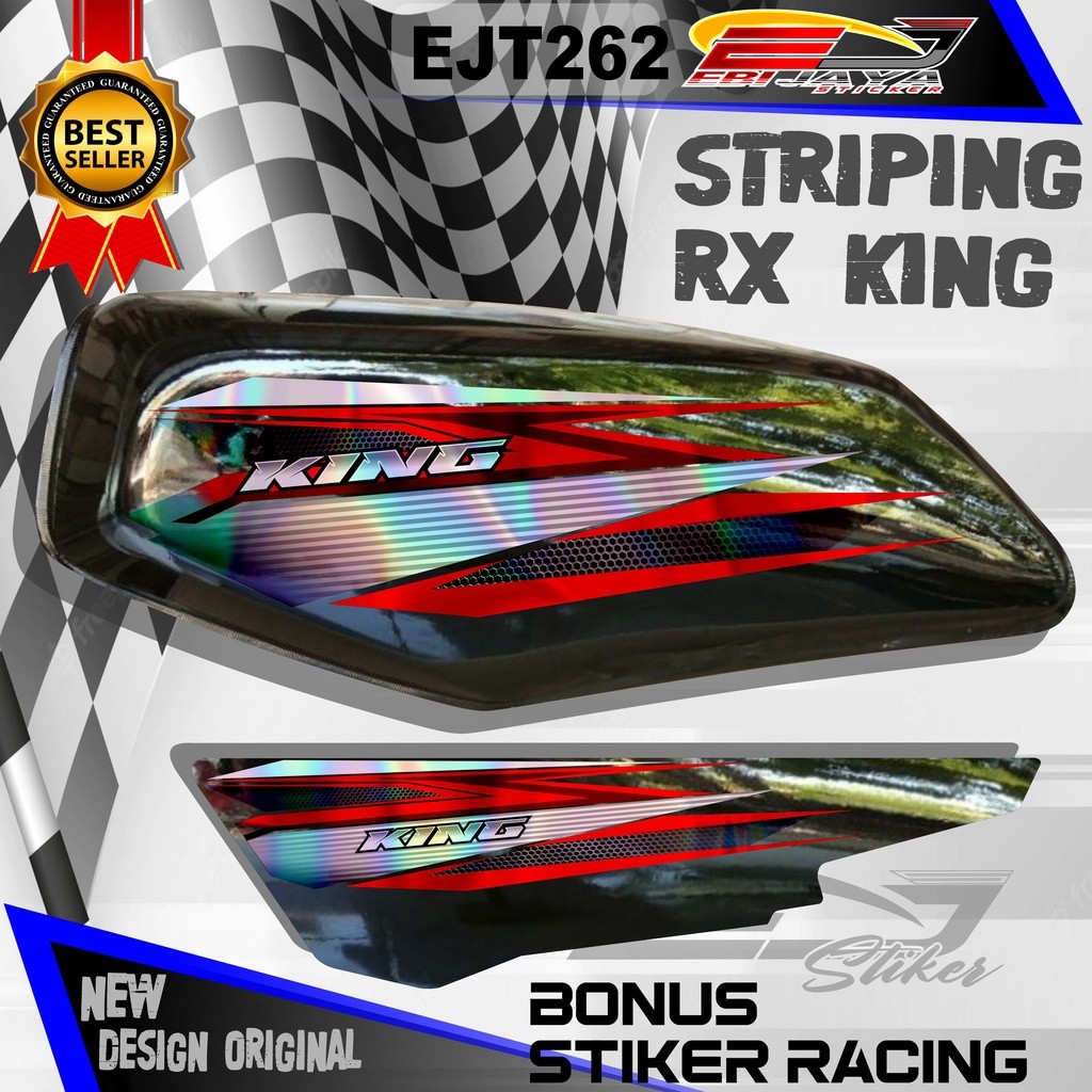 STRIPING STIKER RX KING NEW MOTIF / VARIASI STIKER HOLOGRAM DAN NON HOLOGRAM RX KING