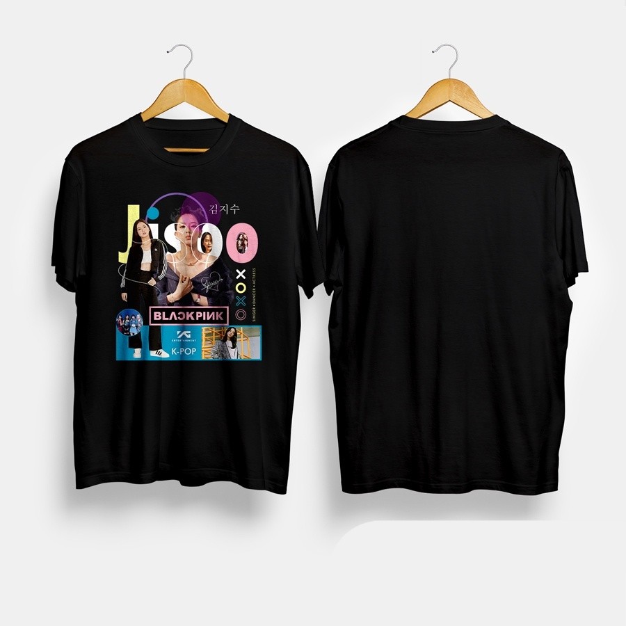 Kaos Baju Jisoo Black Pink Aesthetic Kaos Kpop