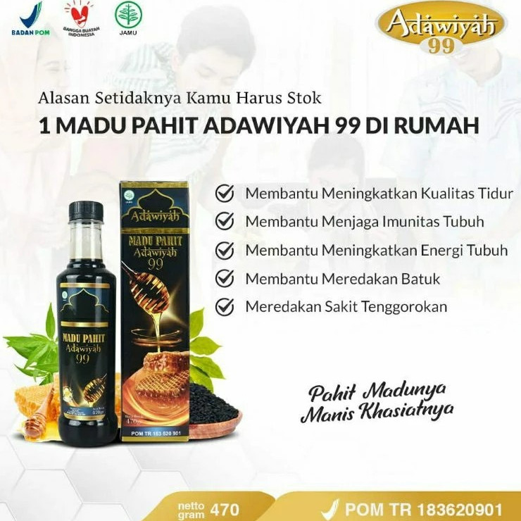 

MADU ADAWIYAH 99 ORIGINAL | MADU HITAM | MADU ASAM LAMBUNG GERD DIABETES KOLESTEROL ASAM URAT