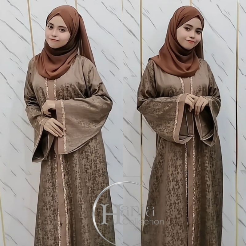 Abaya Hitam Gamis Turkey Maroon Jaguar Longcardy Dress Kondangan Pesta Jaguard Turki Zainab 977