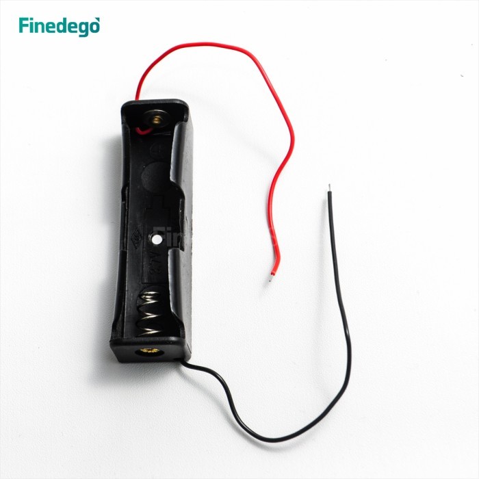 Holder Baterai 18650 1 Slot Seri 1s kabel wadah case tempat 1x18650