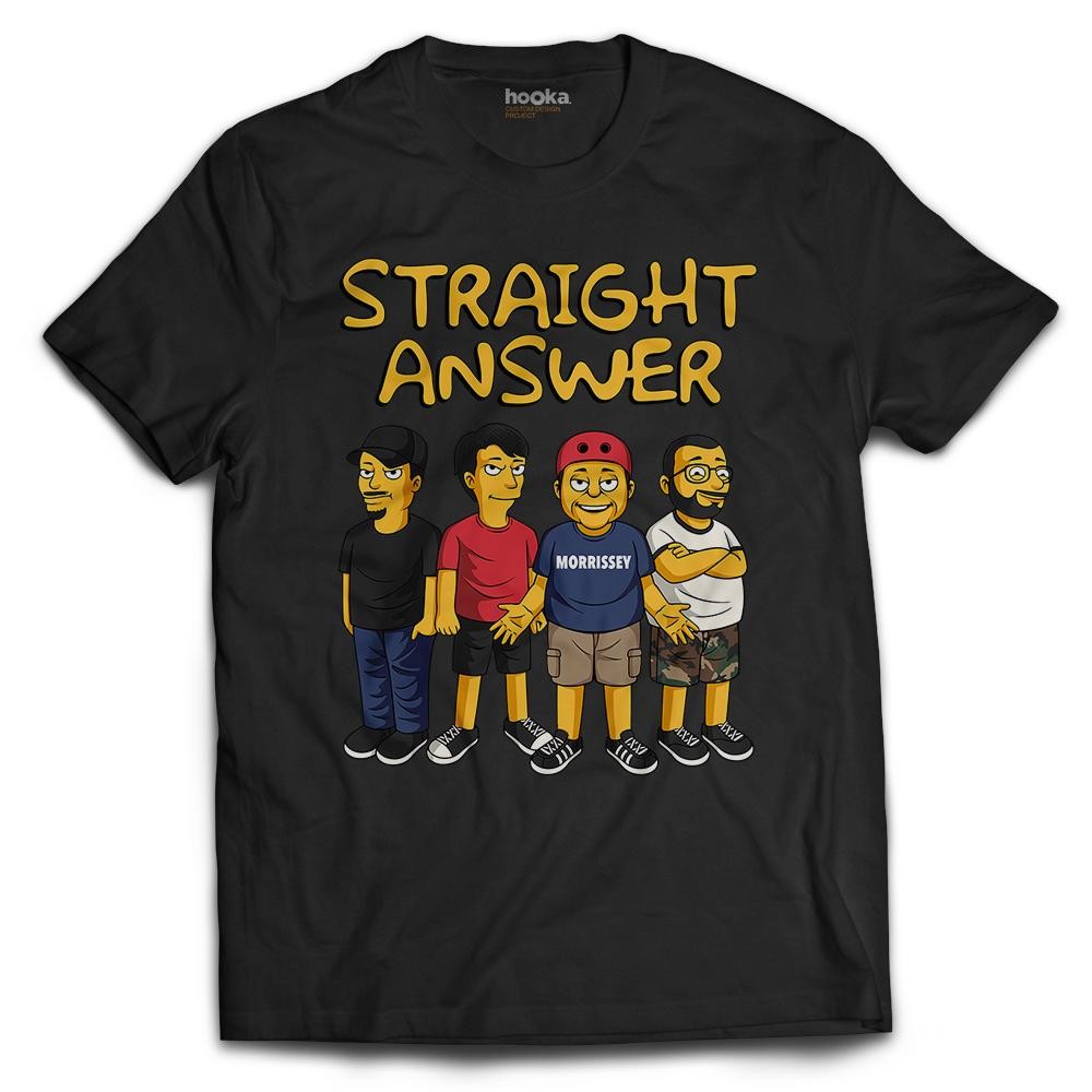 Kaos Band Straight Answer Tshirt Bootleg Baju Musik Hardcore Punk