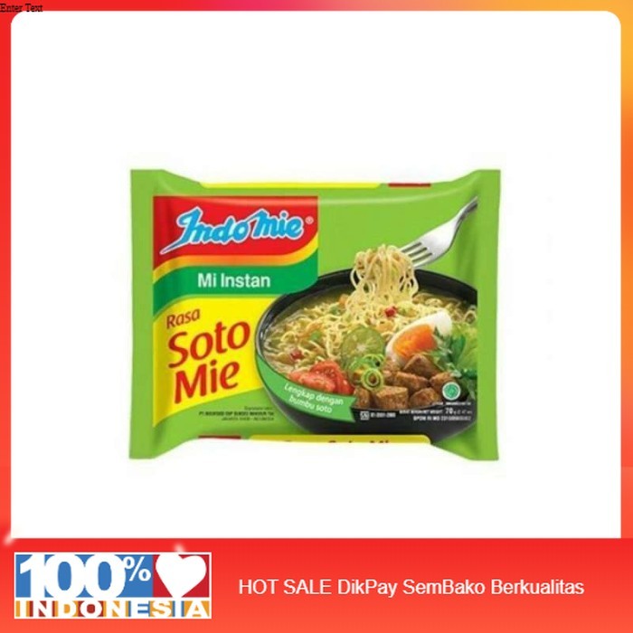 

Indomie Mie KUAH RASA SOTO MIE 70 GR