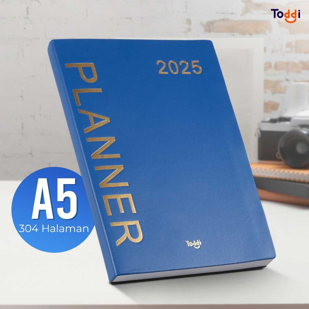 

AJSSHOP Toddi Buku Agenda Softcover Monthly Planner Notebook A5 304 Halaman - TD-2025