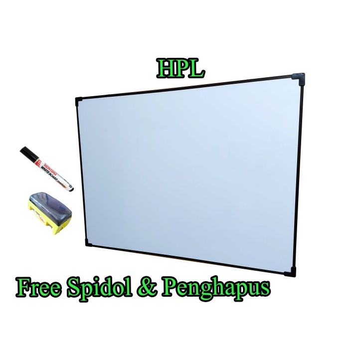 

Papan Tulis 60 x 80 cm Whiteboard Magnet dan Non Magnet - HPL