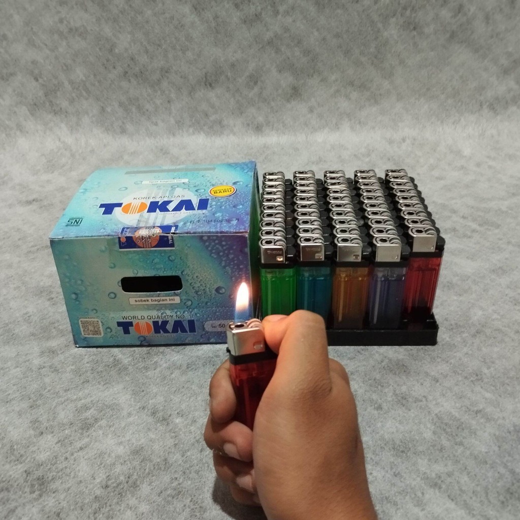 Korek Api Tokai - Korek Api Gas Tokai - Korek Api Roda Tokai 50 Pcs