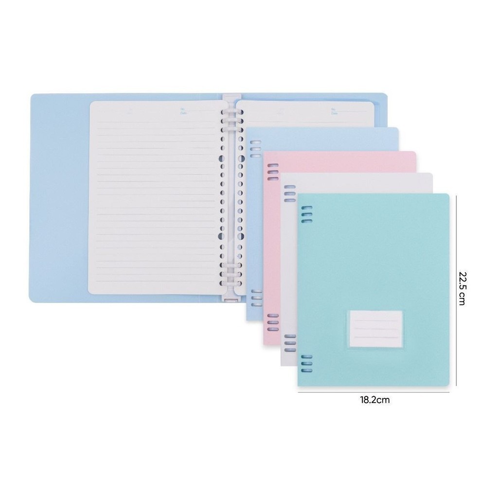 

BINDER NOTE / BUKU BINDER RING PLASTIK A5 WARNA PASTEL - JOYKO BN-102A5