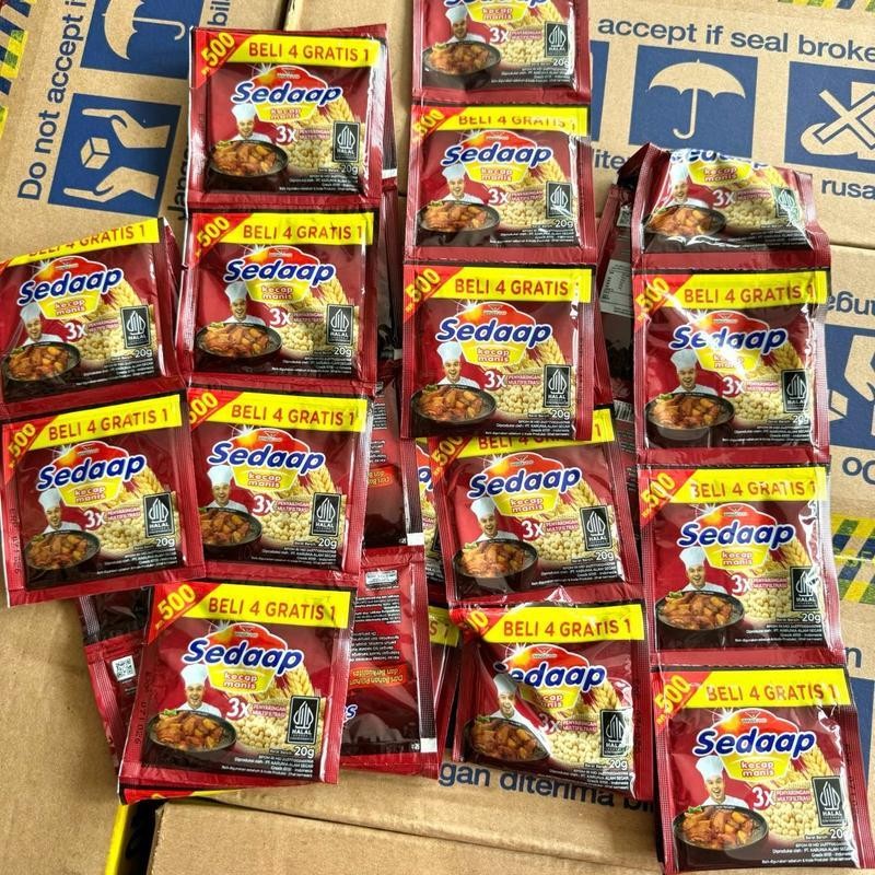 

30 sachet Kecap Sedaap 20gr (eceran 500 dpt 2 pack)