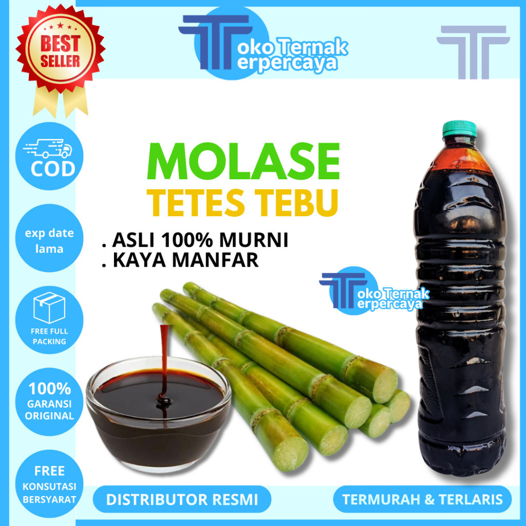 MOLASE TETES TEBU 2 KG (1,5 LITER) - Tetes Tebu Molasses Berkualitas  MEDIAPACK