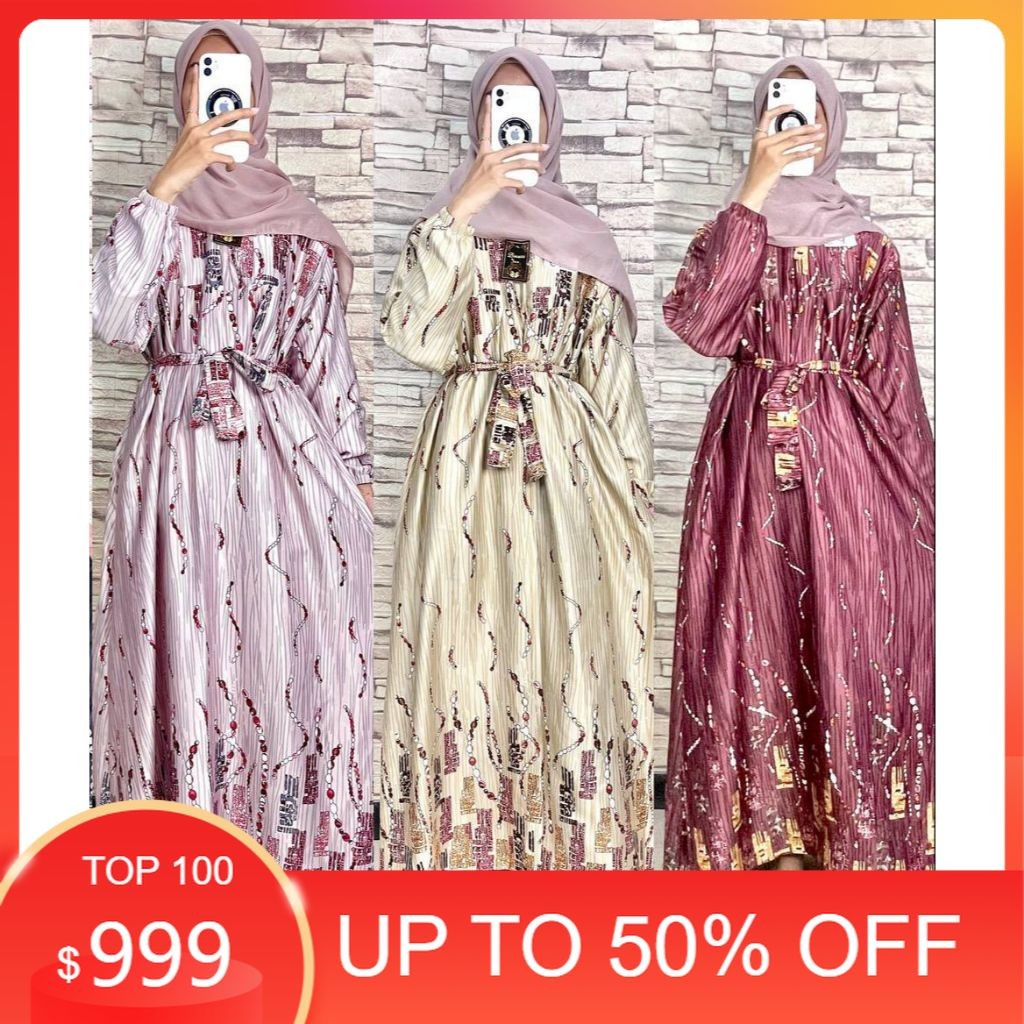 GAMIS SILK LD 120 CM - SUTRA SILKY - GAMIS SILK MEWAH - GAMIS SILK - GAMIS MAXMARA - GAMIS SILK ARMA