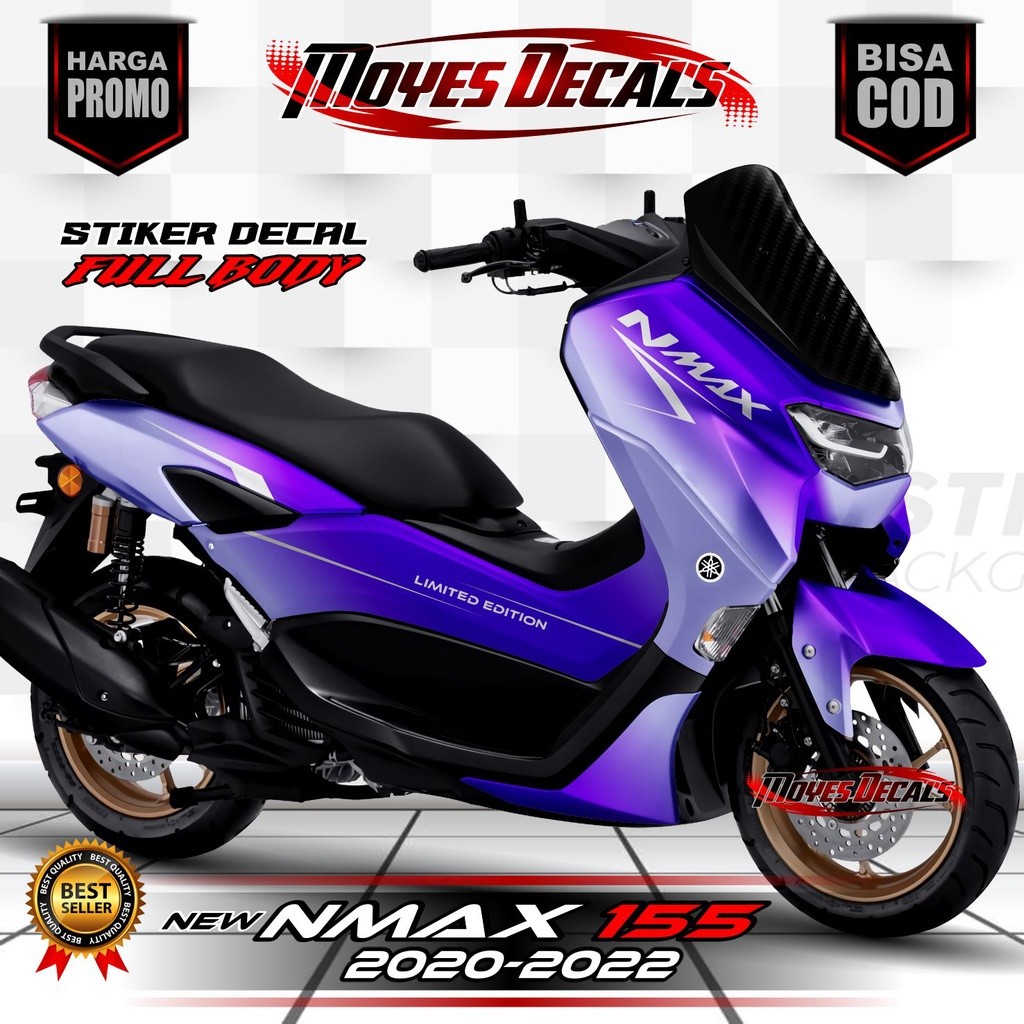 Decal New Nmax 2020 / Stiker Nmax 155 2021 / Decal Stiker New Nmax 155 2022 Fullbody BUNGLON