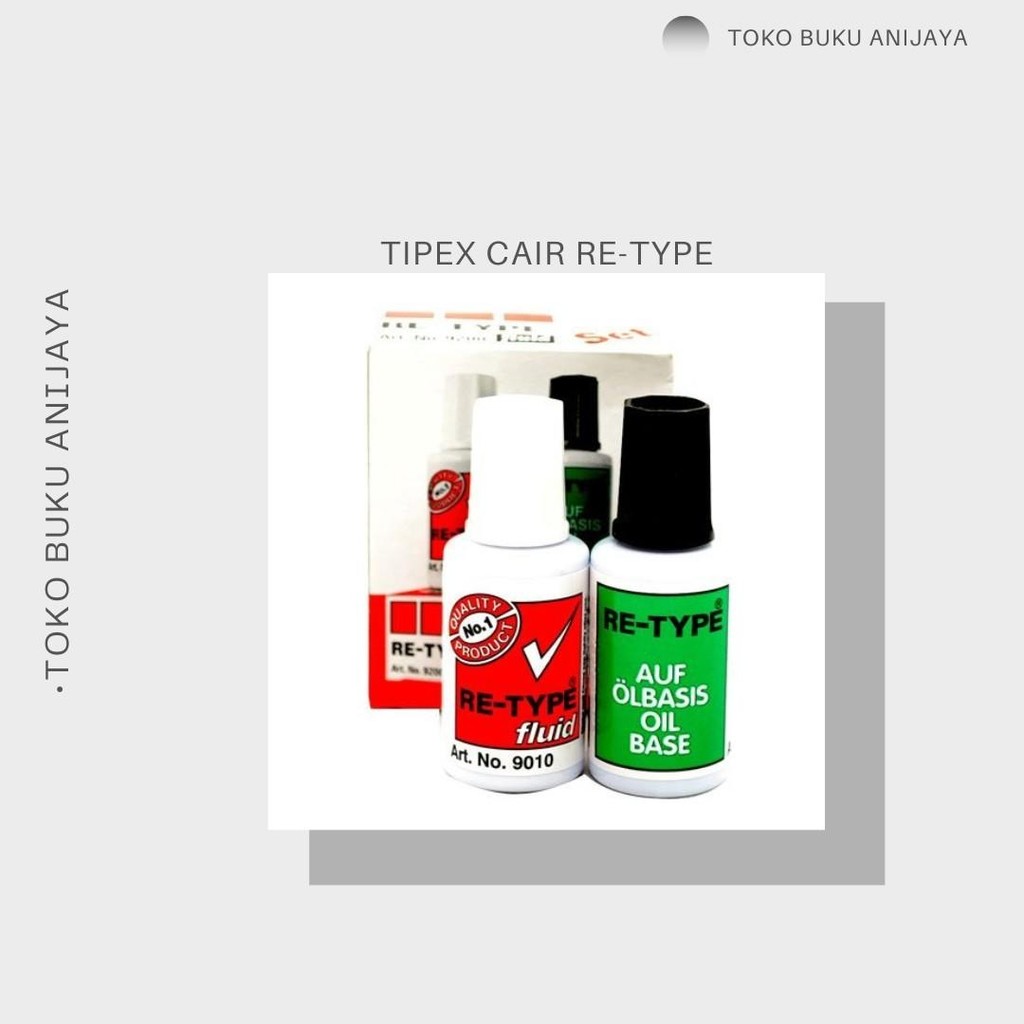 

TIPEX CAIR KUAS RE-TYPE/CORRECTION Alat Stationery