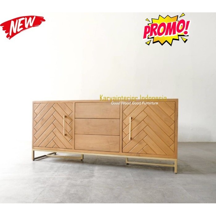 meja tv  jati  bufet tv jati mewah drawer  jati solid Karya Interior
