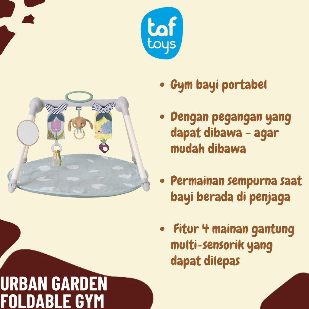 Taf Toys Urban Garden Foldable Gym - Playgym Bayi Playmat Anak