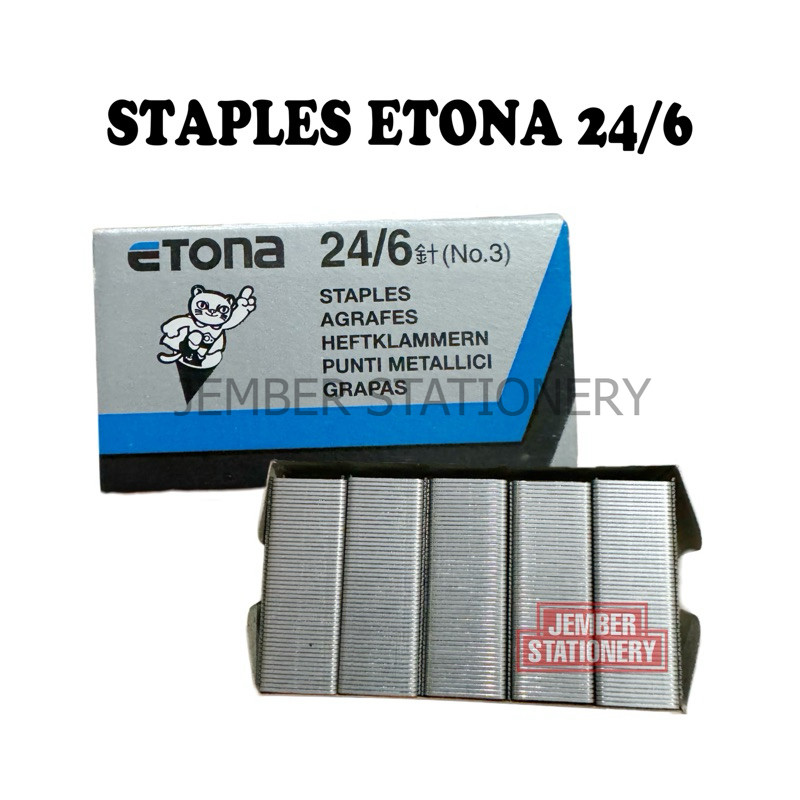 

(1kotak) Isi Staples Etona 24/6