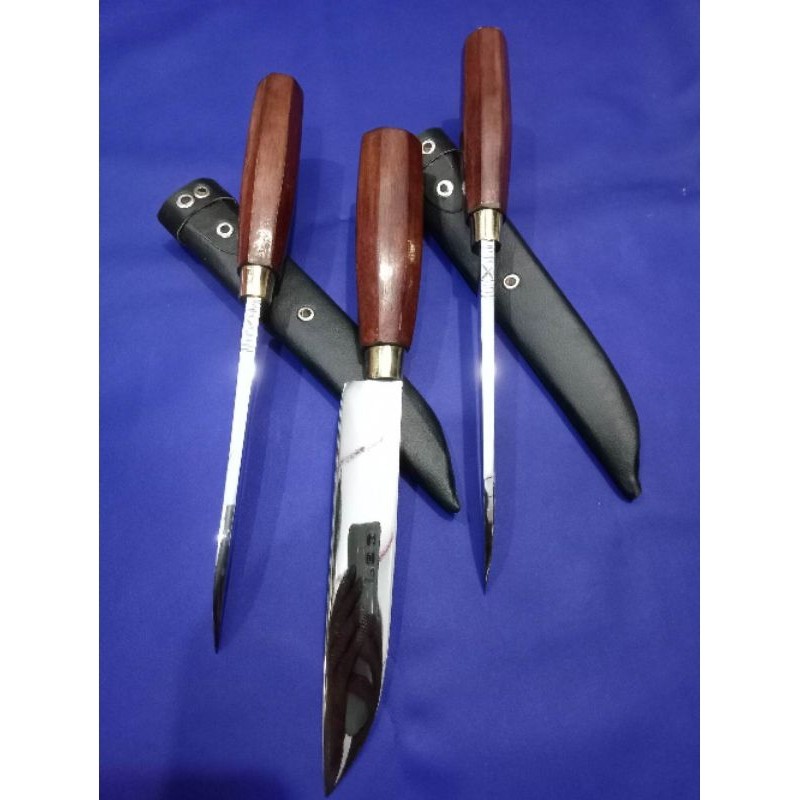 pisau seset super tajam/pisau dapur/pisau berburu pisau seset kulit super tajam