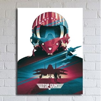 DL25 Poster Dinding Art Top Gun Movie