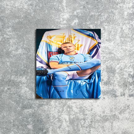 DL25 Poster Dinding Erling Haaland Man City