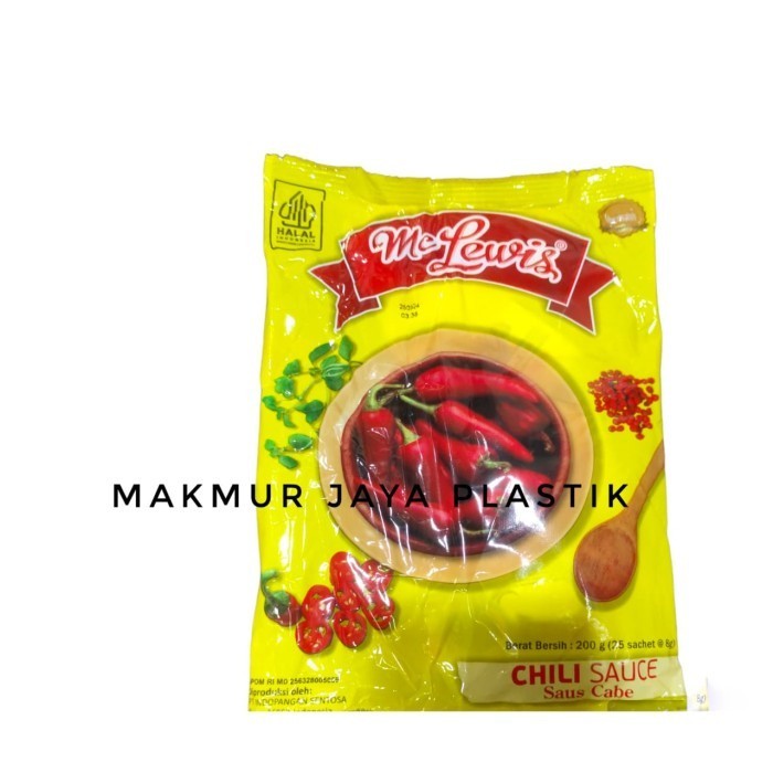 

NEW ITEM MC LEWIS CHILI SAUCE ISI 25S (8G) BAHAN MASAK