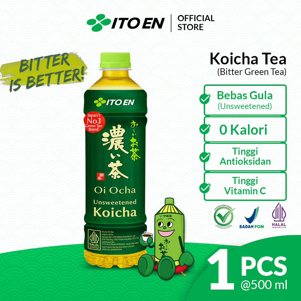 

ITO EN Koicha Green Tea No Sugar 500ml - Teh Hijau Jepang Tanpa Gula Sehat Antioksidan