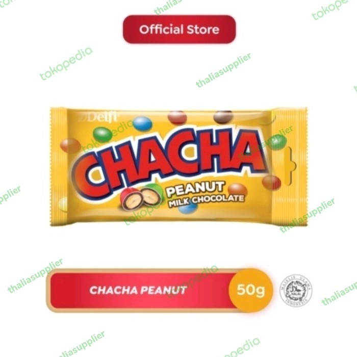 

NEW ITEM SNACK CHACHA DELFI PEANUT MILK CHOCOLATE 50g