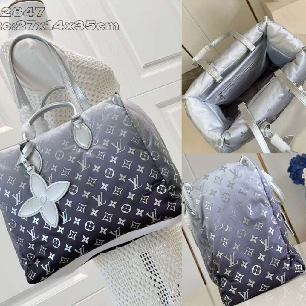 Pre Order Tas Tangan Berukuran Sedang OnTheGo dari koleksi LV Snow Ukuran  27 x 14 x 35 cm