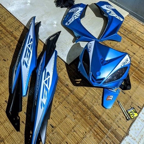 Striping motor stiker motor  transparan jupiter mx old 2005 versi GP