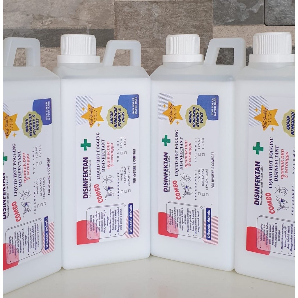 liquid cairan fogging disinfektan plus combo obat nyamuk DBD