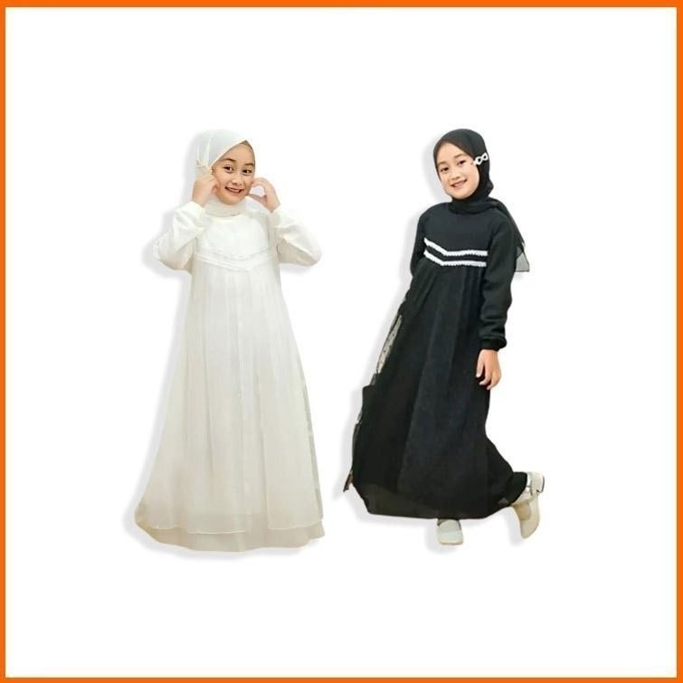 YFS 5.5 FASHION & BEAUTY SALE GAMIS ANAK MUSLIM PEREMPUAN DISHA KOMBI TILE